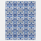 Portugese geglazuurde Tegels Fleece Deken (Voorkant)