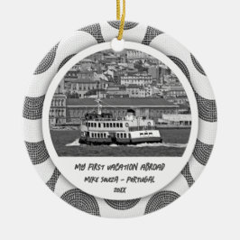 Portugese golven kasseisteen Eerste vakantie Keramisch Ornament