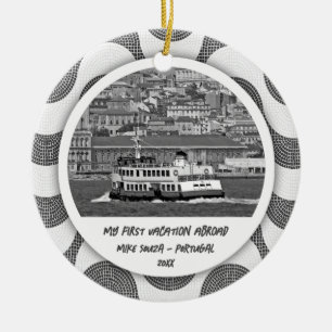 Portugese golven kasseisteen Eerste vakantie Keramisch Ornament