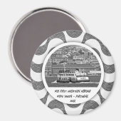 Portugese golven kasseisteen Eerste vakantie Magneet (Voorkant / Achterkant)