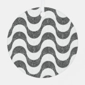 Portugese golven kasseisteen Eerste vakantie Metalen Ornament (Achterkant)