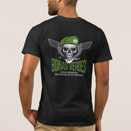 Portugese Groene Baretten T-shirt (Achterkant)