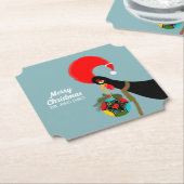 Portugese Haan en heilige Kerstbal Kartonnen Onderzetters (Gekanteld)