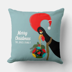 Portugese Haan en heilige Kerstbal Kussen