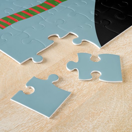 Portugese Haan en heilige Kerstbal Legpuzzel (Zijkant)