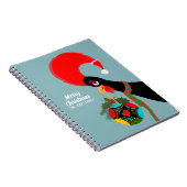 Portugese Haan en heilige Kerstbal Notitieboek (Rechterzijde)