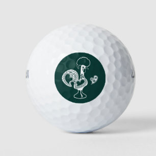 Portugese Haan Goede Geluk - Boa Sorte Golfballen