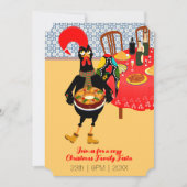 Portugese haan houdt van King Cake Kaart (Voorkant)