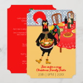 Portugese haan houdt van King Cake Kaart (Voorkant / Achterkant)