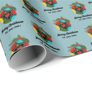 Portugese Haan hulst Kerstbal Cadeaupapier