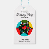 Portugese haan kleuren cadeaulabel (Voorkant)