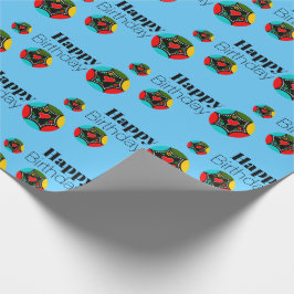 Portugese haan kleuren cadeaupapier