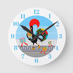 Portugese Haan met geschenken 1e Verjaardagsfeest Ronde Klok