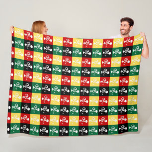 Portugese Haan van Barcelos kleurrijk patroon Fleece Deken