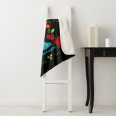 Portugese haan van geluk in groene kleur sherpa deken (In situ)