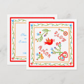 Portugese huwelijksdag met handdoeken (Voorkant / Achterkant)