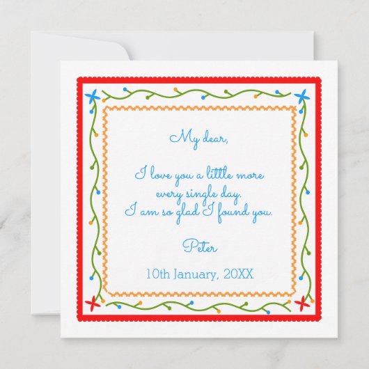 Portugese huwelijksdag met handdoeken (Achterkant)