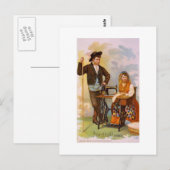 Portugese jongen + meisje briefkaart (Voorkant / Achterkant)