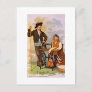 Portugese jongen + meisje briefkaart