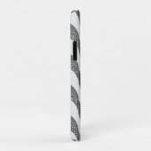 Portugese kasseien zwart-witte golven Case-Mate iPhone case (Achterkant/rechts)