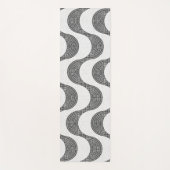 Portugese kasseien zwart-witte golven yogamat (Voorkant)