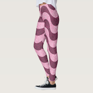 Portugese kasseisteen straatgolven in roze leggings