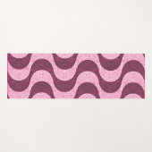 Portugese kasseisteen straatgolven in roze yogamat (Voorkant (horizontaal))