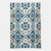 Portugese keukenhanddoeken, Mediterraan Blauw Wit Theedoek (Verticaal)