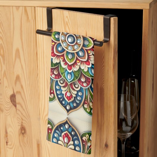 portugese keukenhanddoeken waterverf (Derde Gevouwen)