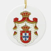 Portugese koninklijke wapenschild keramisch ornament (Voorkant)