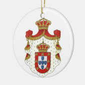 Portugese koninklijke wapenschild keramisch ornament (Links)