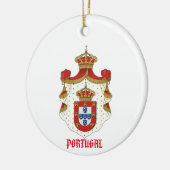 Portugese koninklijke wapenschild keramisch ornament (Links)