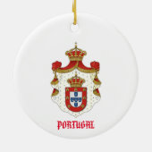 Portugese koninklijke wapenschild keramisch ornament (Achterkant)