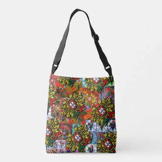 Portugese kunst design crossbody tas (Achterkant)
