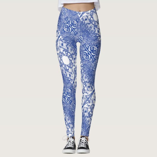 Portugese kunst leggings (Voorkant)