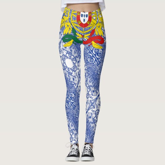 Portugese kunst leggings (Voorkant)