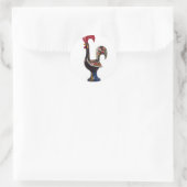 Portugese Lucky Rooster Ronde Sticker (Tas)