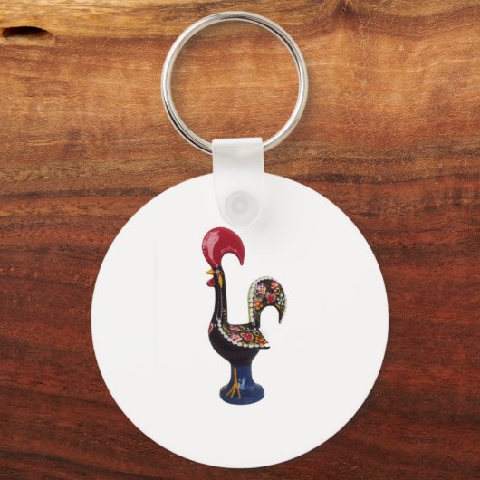 Portugese Lucky Rooster Sleutelhanger (Voorkant)