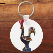 Portugese Lucky Rooster Sleutelhanger (Voorkant)