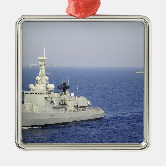 Portugese marine frigate NRP Bartolomeu Dias Metalen Ornament (Voorkant)