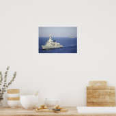 Portugese marine frigate NRP Bartolomeu Dias Poster (Keuken)
