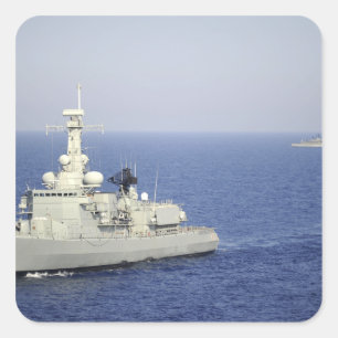 Portugese marine frigate NRP Bartolomeu Dias Vierkante Sticker