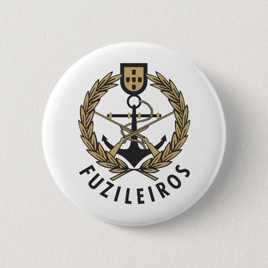 Portugese marine Marines "Fuzileiros" Ronde Button 5,7 Cm (Voorkant)