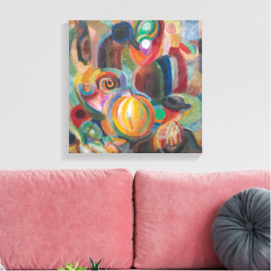 Portugese Markt Sonia Delaunay-Terk Canvas Afdruk