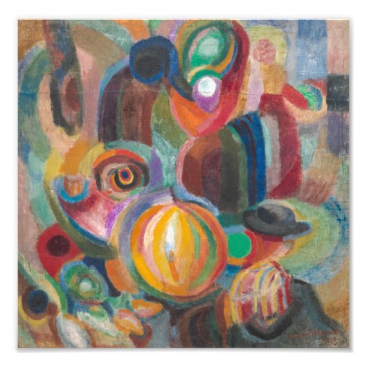 Portugese markt | Sonia Delaunay-Terk | Foto Afdruk (Voorkant)