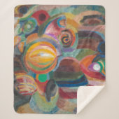 Portugese markt | Sonia Delaunay-Terk | Sherpa Deken (Voorkant)