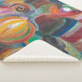 Portugese markt | Sonia Delaunay-Terk | Sherpa Deken (3/4)