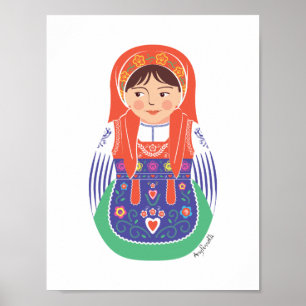 Portugese Matroesjka Poster