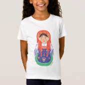Portugese Matryoshka Girls' T-Shirt (Voorkant)