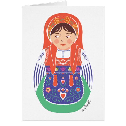 Portugese Matryoshka Kaart (Voorkant)